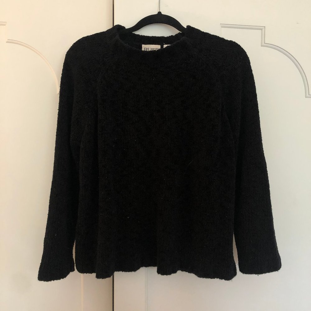 Black Chenille Sweater